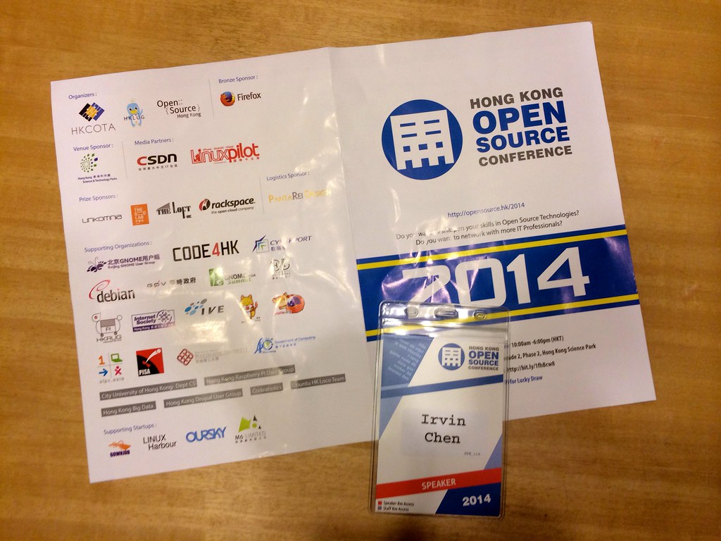 HKOSC - Agenda & Badge