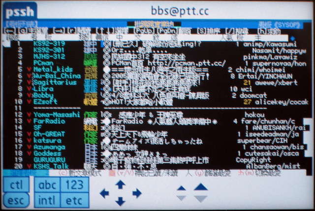PSSH上ptt